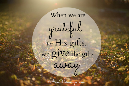 what are you thankful for…